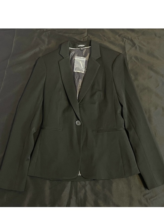 Express Jackets & Blazers - EXPRESS Black Single-Button Tailored Blazer